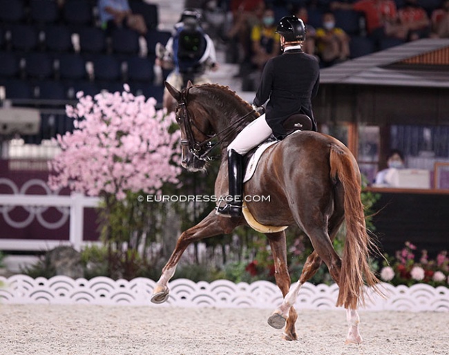 Isabell Werth and Bella Rose at the 2021 Olympic Games in Tokyo :: Photo © Astrid Appels