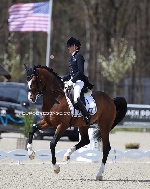 Larissa Pauluis and Flambeau at the 2021 CDI Opglabbeek :: Photo © Astrid Appels