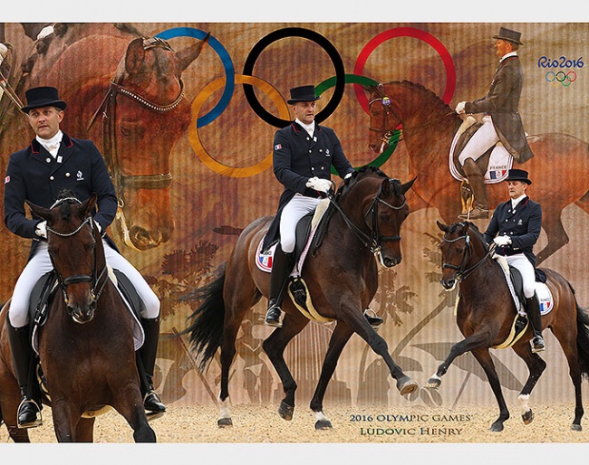 Eurodressage Collage of Henry Ludovic and After You at the 2016 Rio Olympics :: Photo © Astrid Appels