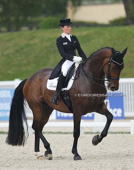 Helen Langehanenberg and Hollywood at the 2019 CDIO Compiegne :: Photo © Astrid Appels