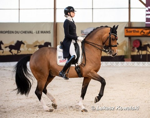 Simone Pearce and Amandori at the 2021 CDI Le Mans :: Photo © Lukasz Kowalski
