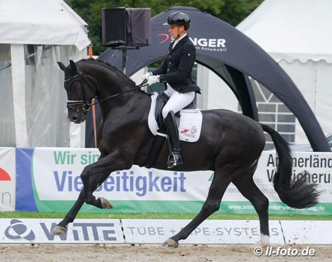 Frederic Wandres and Fürst Bayram at the 2021 Oldenburg Regional Championships in Rastede :: Photo © LL-foto