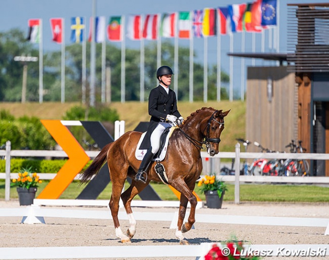 Filip Kowalski on Bel Fleur at the 2021 CDI-W Samorin :: Photo © Lukasz Kowalski