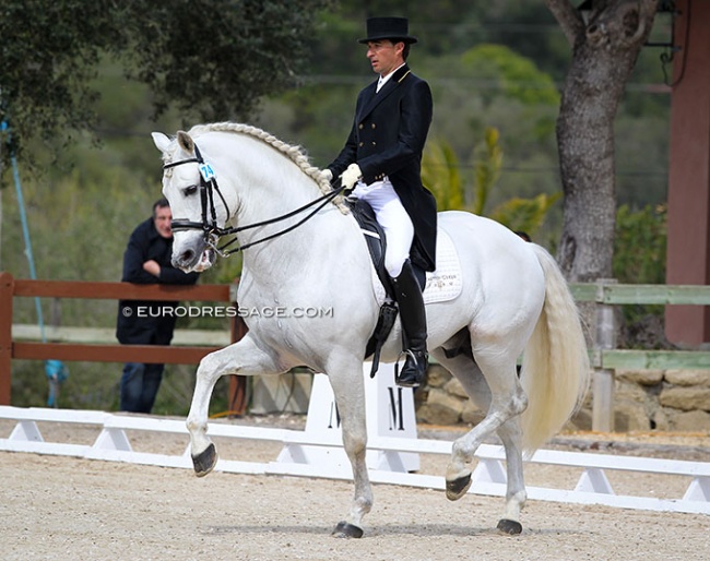 Jose Daniel Martin Dockx and Encanto XI at their show debut in 2011 at the Sunshine Tour :: Photo © Astrid Appels