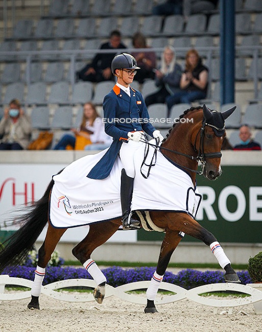 Marten Luiten and Fynona at the 2021 CDIO Aachen :: Photo © Astrid Appels