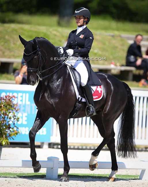 Carla Aeberhard and Delioh von Buchmatt at the 2021 CDIO Compiègne :: Photo © Astrid Appels