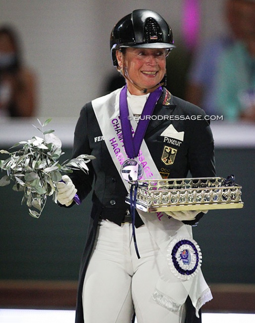 Isabell Werth wins team gold and GP Special Silver at the 2021 European Dressage Championships :: Photo © Astrid Appels