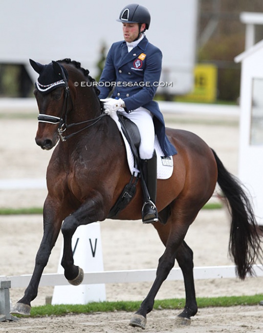 Jean-René Luijmes and Aswin at the 2018 CDI Nieuw en St. Joosland :: Photo © Astrid Appels