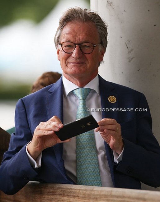 Frank Kemperman, chair of the FEI Dressage Committee, at the 2019 CDIO Aachen :: Photo © Astrid Appels