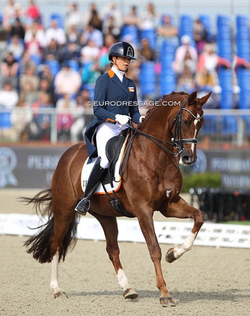 febe van Zwambagt and Edson at the 2021 European Under 25 Championships :: Photo © Astrid Appels