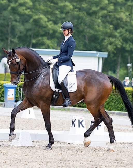 Janneke van Riet on Kalisto Sollenburg at the 2021 Dutch Dressage Championships :: Photo © Digishots