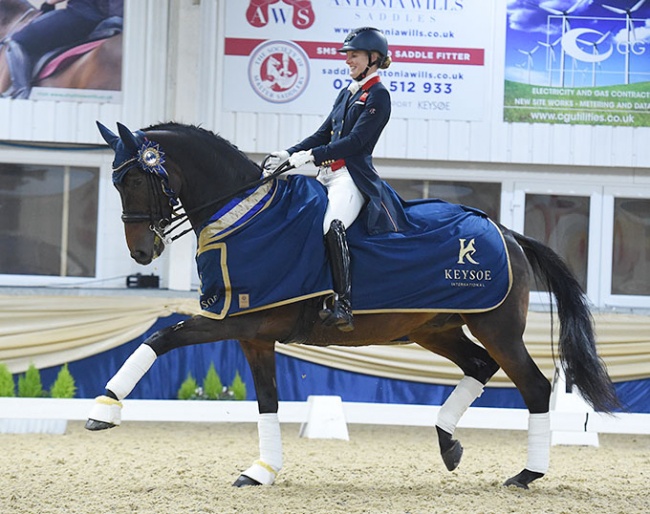 Lara Butler and Kristjan at the 2021 CDI Keysoe :: Photo © Kevin Sparrow