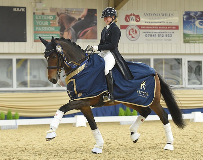 Anna Dalrymple  and Vagabond de Massa at the 2021 CDI Keysoe :: Photo © Kevin Sparrow