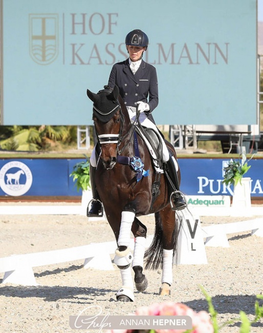 Carly Taylor-Smith and Rosalut at the 2021 CDI-W Thermal :: Photo © Annan Hepner