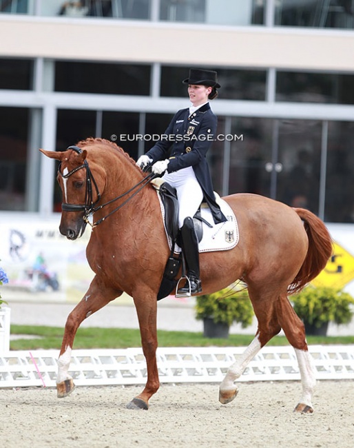 Nadine Husenbeth and Florida at the 2016 European Under 25 Championships :: Photo © Astrid Appels