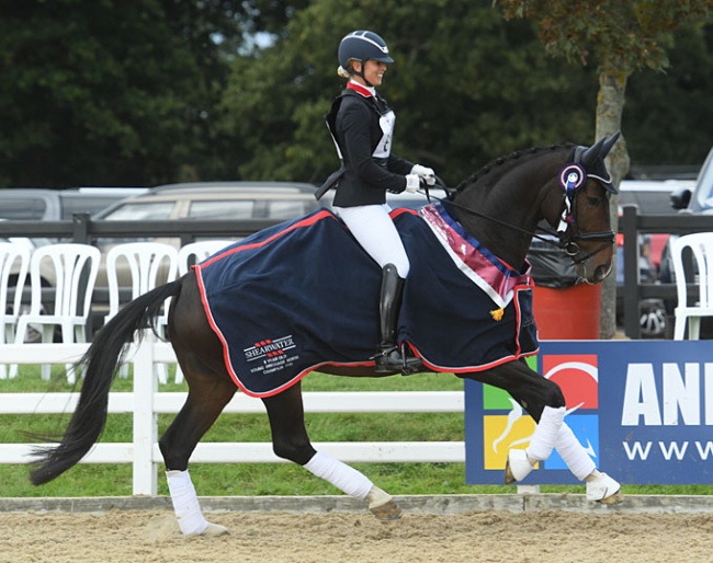 Hannah Biggs and Freeman won the 2019 British Young Horse Championships :: Photo © Kevin Sparrow