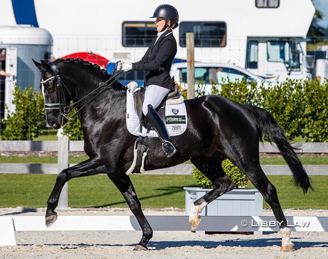 Melissa Galloway on the 7-year old Integro (by Negro) :: Photos © Libby Law