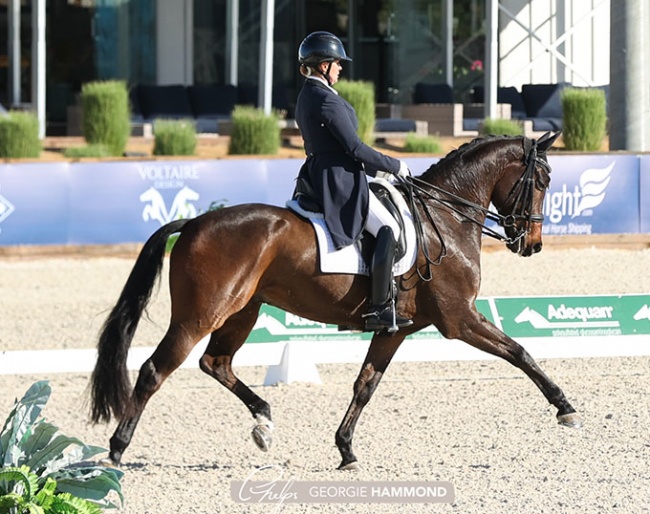 Kristina Harrison-Antell and I Felix at the 2021 CDI-W Thermal :: Photo © Georgie Hammond