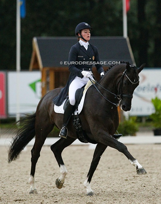 Alexandra Andresen and Empire B at the 2017 European Young Riders Championships :: Photo © Astrid Appels