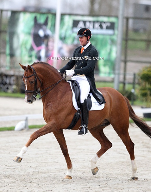 Patrick van der Meer and Chagall D&R at the 2018 CDI Nieuw en St. Joosland :: Photo © Astrid Appels