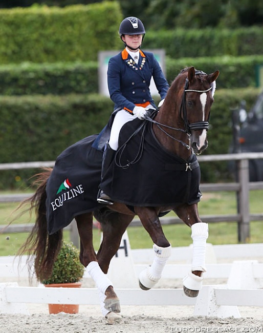 Mercedes Verweij and Four Seasons at the 2019 CDI Waregem :: Photo © Astrid Appels