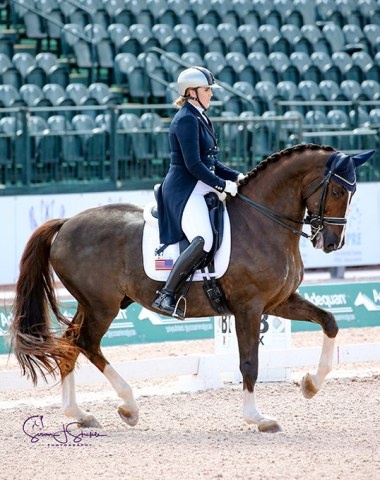 Lauren Asher and West Side at the 2019 CDIO Wellington :: Photo © Sue Stickle