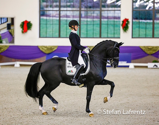 Isabel Freese and Total Hope in the 2021 Louisdor Cup Finals at Gestut Schafhof in Kronberg :: Photo © Stefan Lafrentz