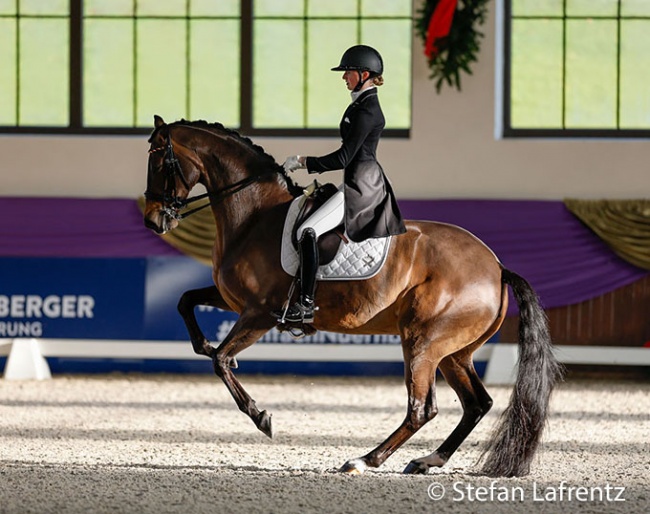 Semmiele Rothenberger and Flanell win the 2021 Piaff Forderpreis finals :: Photo © Stefan Lafrentz