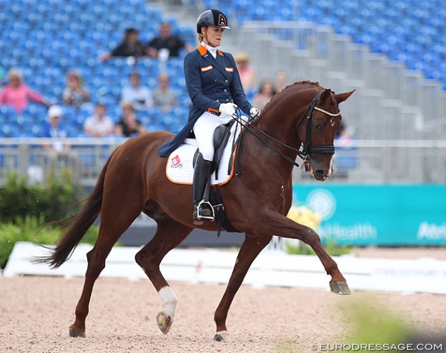 Madeleine Witte-Vrees and Cennin at the 2018 World Equestrian Games :: Photo © Astrid Appels