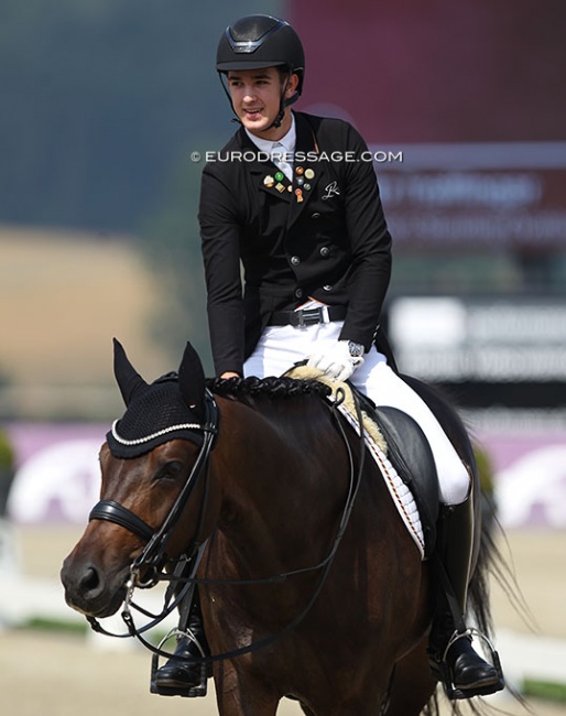 Moritz Treffinger and Standing Ovation at the 2020 CDI Hagen :: Photo © Astrid Appels