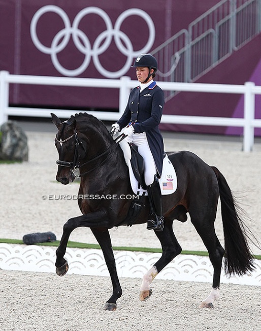 Adrienne Lyle and Salvino at the 2021 Olympic Games in Tokyo :: Photo © Astrid Appels