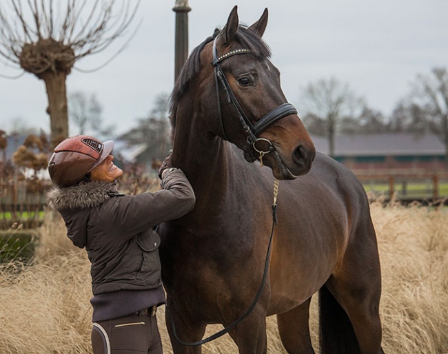 Silvia Rizzo with Orfeo Sollenburg at Resim Dressage in Harskamp :: Photo © Jessica Pijlman