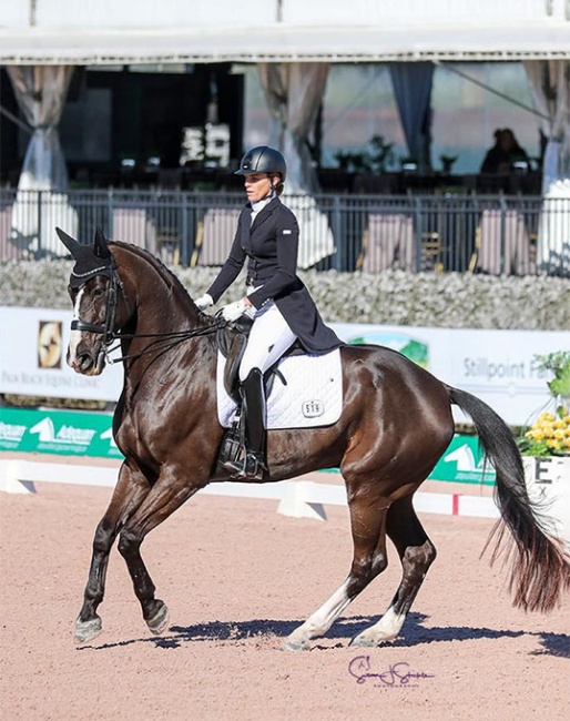 Christina Vinios and Deauville at the 2022 CDI Wellington :: Photo © Sue Stickle