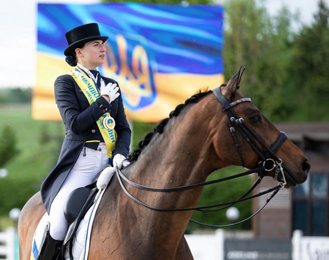 Ukrainian Grand Prix rider Inna Logutenkova wins the 2019 CDI-W Kiev :: Photo © Lilya Nedolya