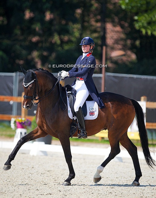 Annabella Pidgley and Dibert L at the international debut as a pair at the 2021 CDI Grote-Brogel in Belgium :: Photo © Astrid Appels