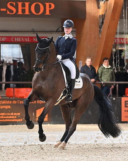 Anna Kappelhoff and Quatermain at the 2022 CDI Le Mans :: Photo © Les Garennes