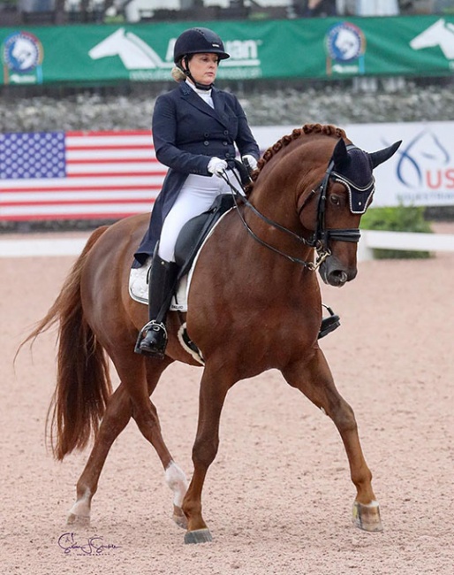 Michelle Filsinger and Bellmeier at the 2022 CDI Wellington :: Photo © Sue Stickle