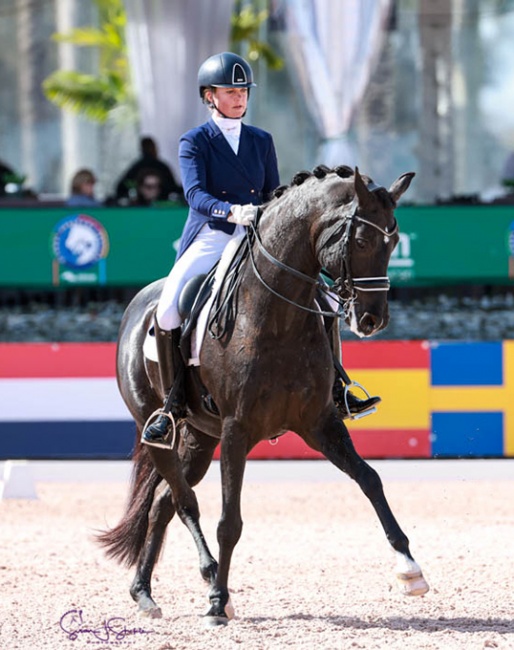 Pia Fortmuller and Frieda at the 2022 CDI 3* Wellington :: Photo © Susan Stickle