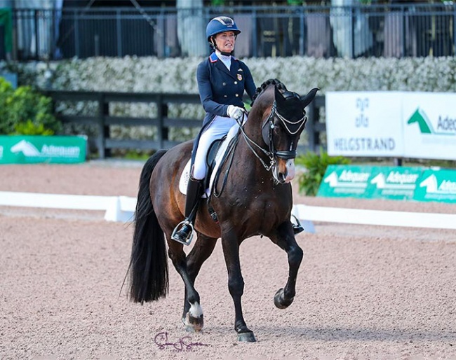 Charlotte Jorst and Nintendo at the 2022 CDI-W Wellington - Week 5 :: Photo © Sue Stickle