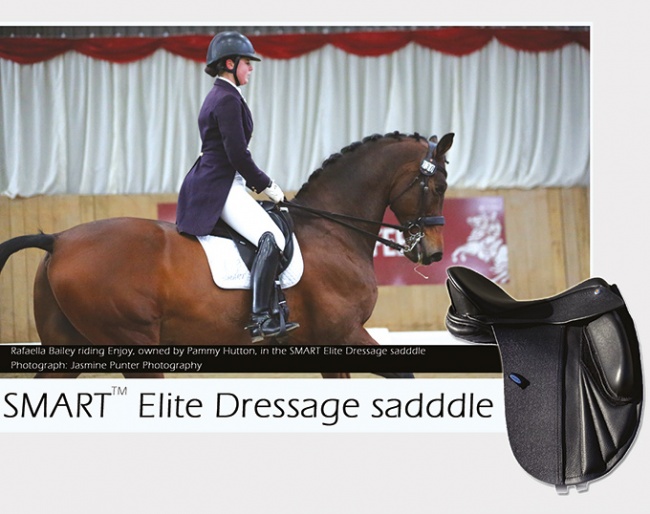 An example of the fully flexible SMART™ Dressage saddle in action with rider Rafaella Bailey on Pammy Hutton's Enjoy :: Photo © Jasmine Punter