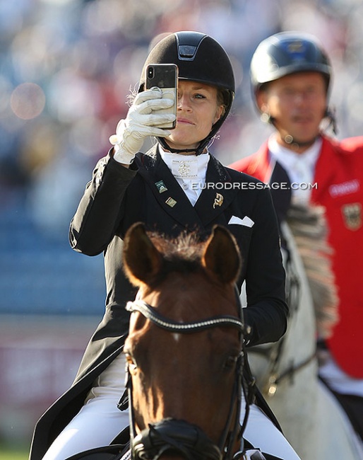 Lena Waldmann in the closing ceremony at the 2021 CDIO Aachen :: Photo © Astrid Appels