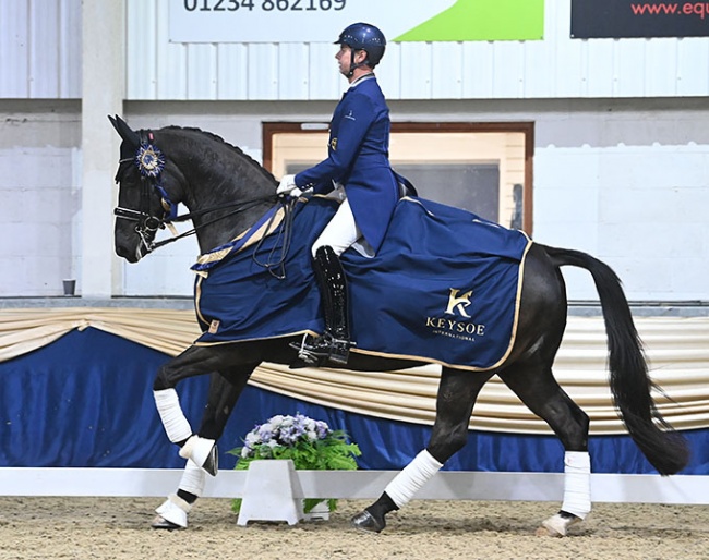Carl Hester and En Vogue at the 2022 CDI Keysoe :: Photo © Kevin Sparrow