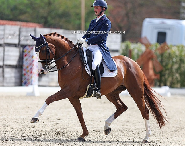 Antoine Nowakowski and Quater Girl at the 2022 CDI Sint-Truiden :: Photo © Astrid Appels