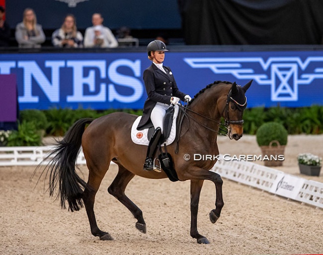 Jessica von Bredow-Werndl and Dalera BB win the short Grand Prix at the 2022 World Cup Finals :: Photos © Dirk Caremans