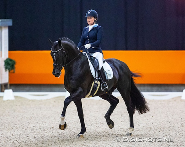 Jennifer Sekreve and Indigro at the 2020 Dutch Indoor Championships :: Photo © Digishots