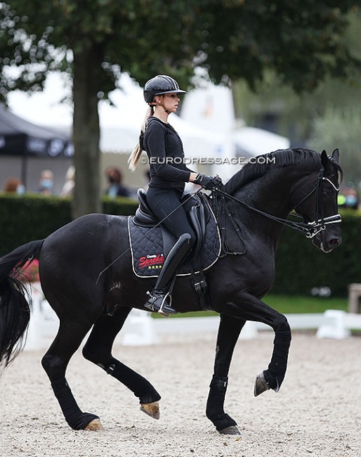 Simone Pearce and Gestut Sprehe's Destano at the 2021 CDIO Aachen :: Photo © Astrid Appels