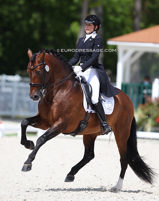 Irina Zakhrabekova and Armas Balago at the 2021 CDIO Compiegne in France :: Photo © Astrid Appels