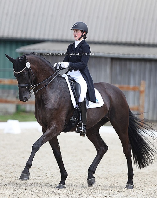 Geertje Hoogendoorn and Helena van het Goorhof at the 2021 CDI Grote Brogel :: Photo © Astrid Appels