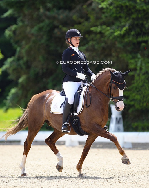 Paulina von Wulffen and Top Queen H at the 2021 CDI-P Hagen :: Photo © Astrid Appels