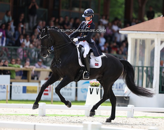 Charlotte Fry and Glamourdale win the 5* Grand Prix at the 2022 CDIO Compiegne :: Photo © Astrid Appels